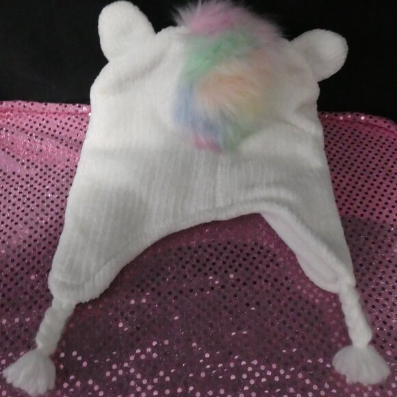 CHILDREN'S PLACE | large - extra large ( l / xl ) 8+ | Chenille Unicorn Hat - Picture 3 of 12